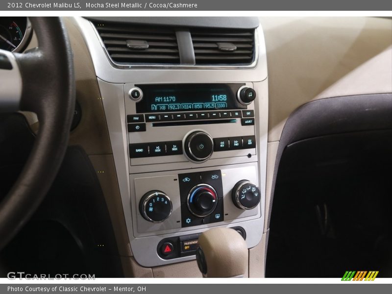 Mocha Steel Metallic / Cocoa/Cashmere 2012 Chevrolet Malibu LS