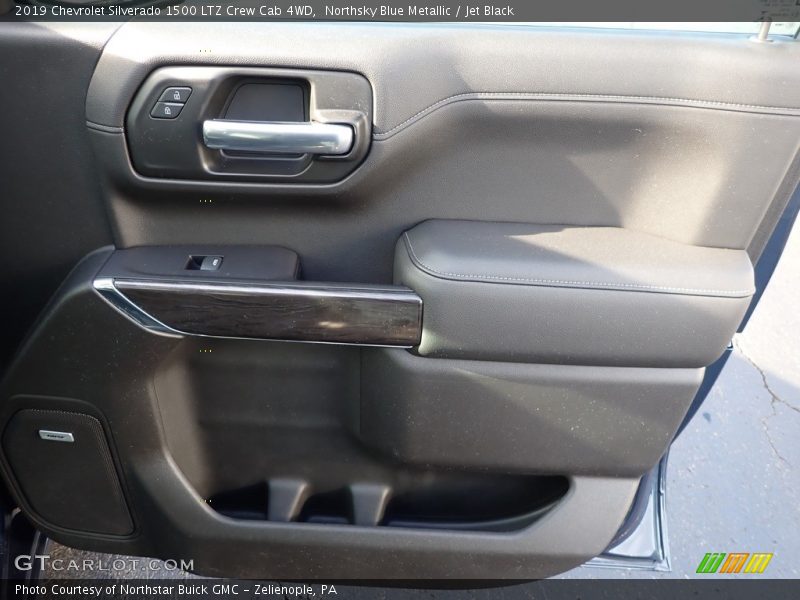 Northsky Blue Metallic / Jet Black 2019 Chevrolet Silverado 1500 LTZ Crew Cab 4WD