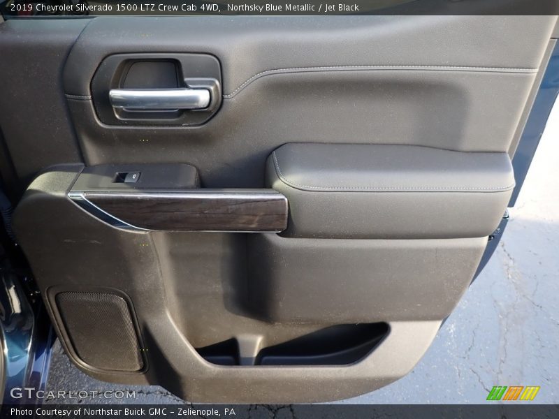 Northsky Blue Metallic / Jet Black 2019 Chevrolet Silverado 1500 LTZ Crew Cab 4WD