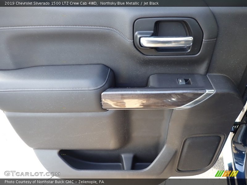 Northsky Blue Metallic / Jet Black 2019 Chevrolet Silverado 1500 LTZ Crew Cab 4WD