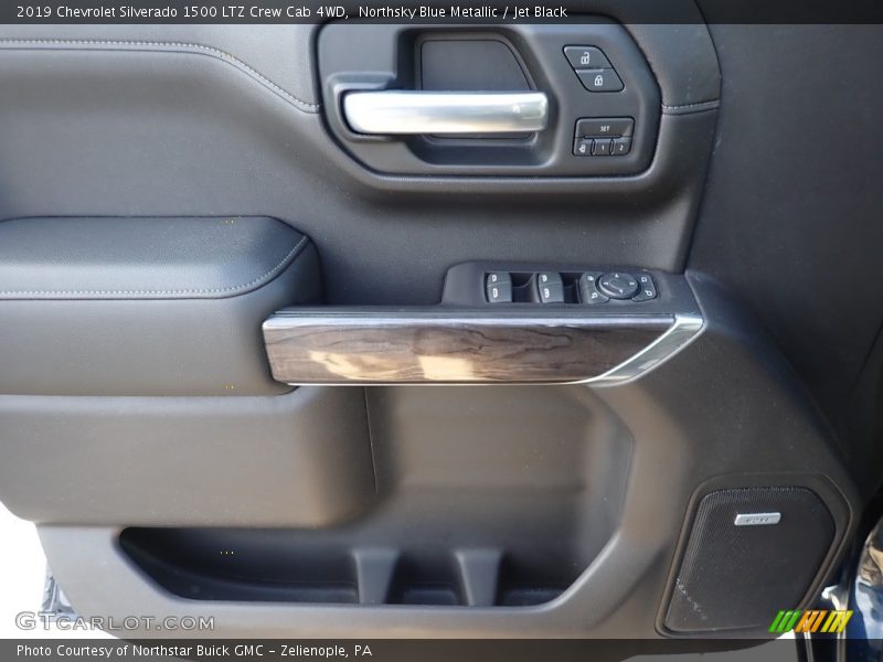 Northsky Blue Metallic / Jet Black 2019 Chevrolet Silverado 1500 LTZ Crew Cab 4WD