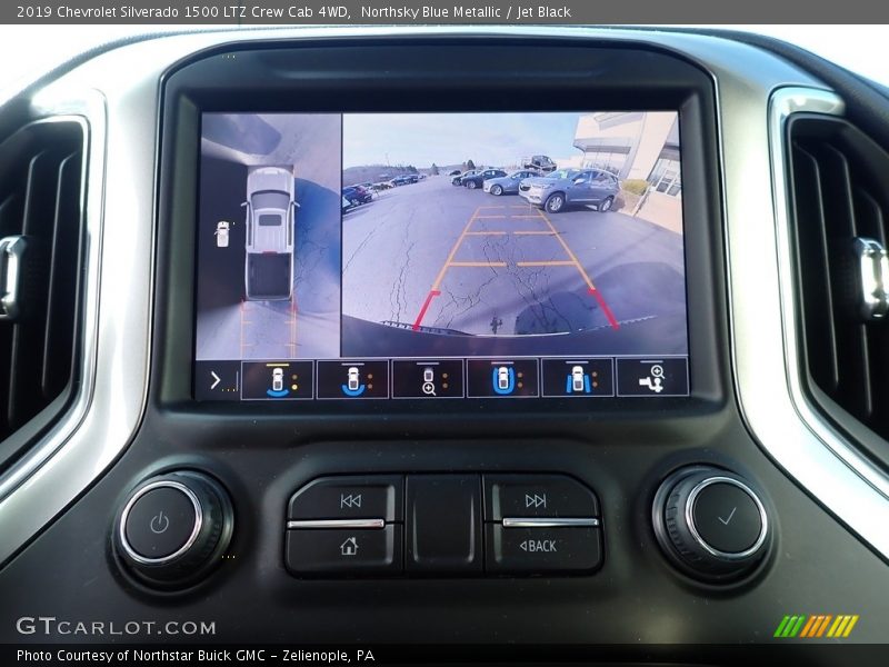 Northsky Blue Metallic / Jet Black 2019 Chevrolet Silverado 1500 LTZ Crew Cab 4WD