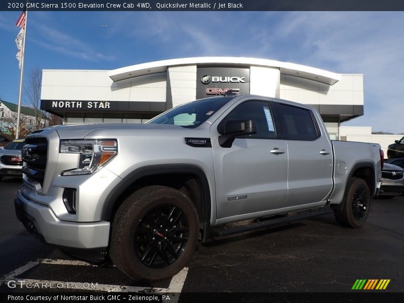 Quicksilver Metallic / Jet Black 2020 GMC Sierra 1500 Elevation Crew Cab 4WD