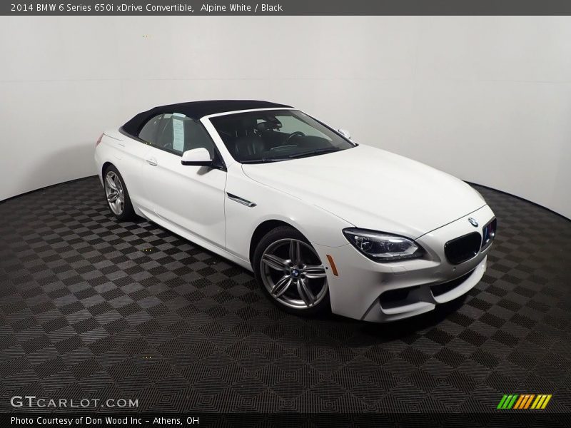 Alpine White / Black 2014 BMW 6 Series 650i xDrive Convertible