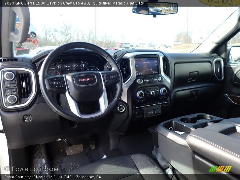 Quicksilver Metallic / Jet Black 2020 GMC Sierra 1500 Elevation Crew Cab 4WD