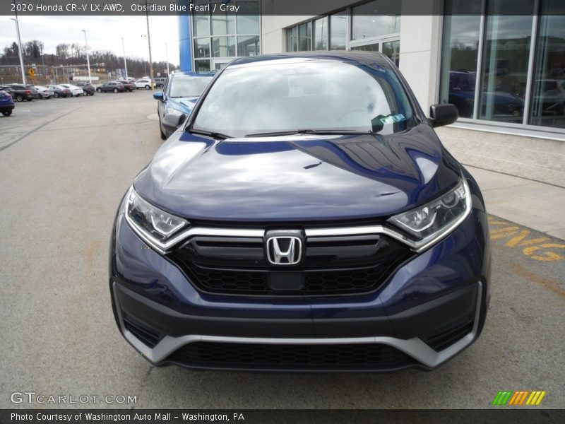 Obsidian Blue Pearl / Gray 2020 Honda CR-V LX AWD