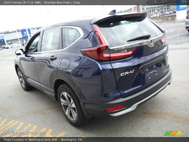 Obsidian Blue Pearl / Gray 2020 Honda CR-V LX AWD