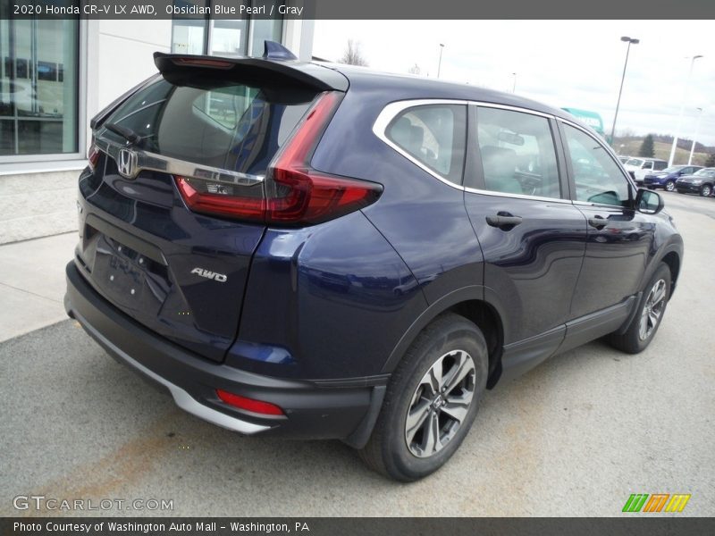 Obsidian Blue Pearl / Gray 2020 Honda CR-V LX AWD