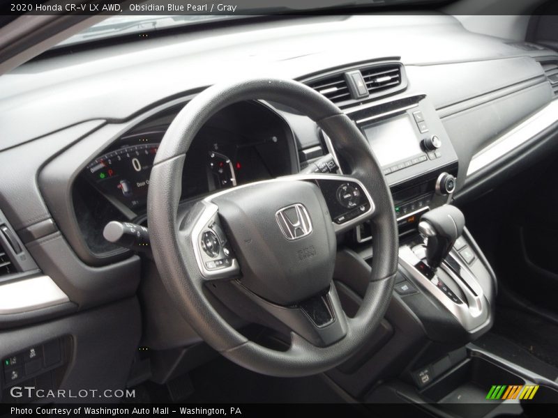Obsidian Blue Pearl / Gray 2020 Honda CR-V LX AWD