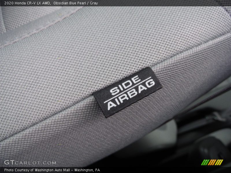 Obsidian Blue Pearl / Gray 2020 Honda CR-V LX AWD