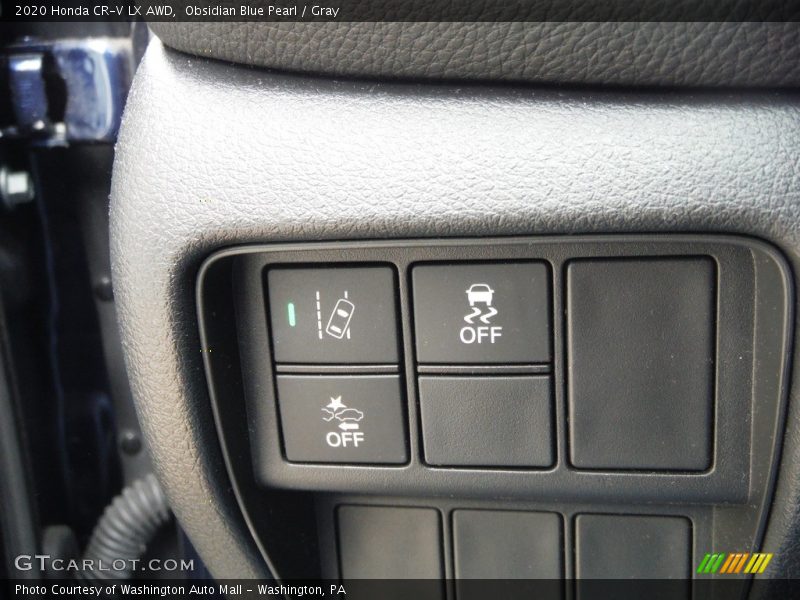 Obsidian Blue Pearl / Gray 2020 Honda CR-V LX AWD
