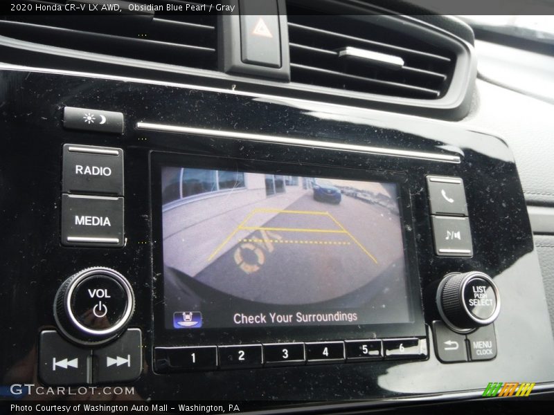 Obsidian Blue Pearl / Gray 2020 Honda CR-V LX AWD