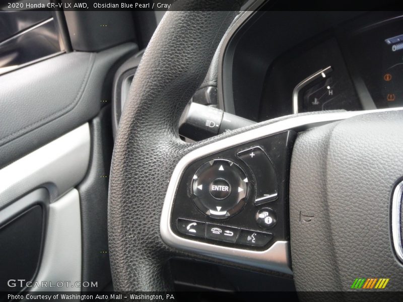 Obsidian Blue Pearl / Gray 2020 Honda CR-V LX AWD