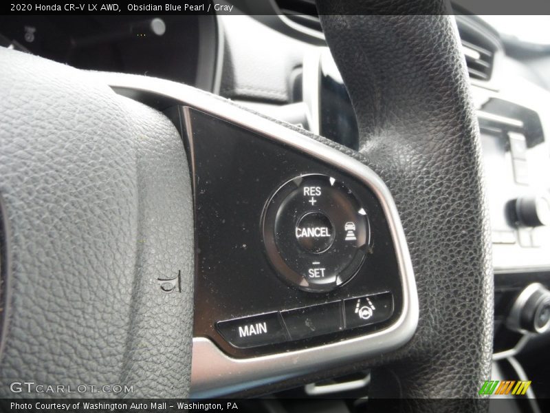 Obsidian Blue Pearl / Gray 2020 Honda CR-V LX AWD