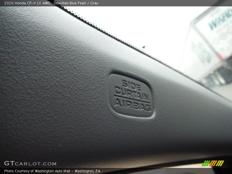Obsidian Blue Pearl / Gray 2020 Honda CR-V LX AWD