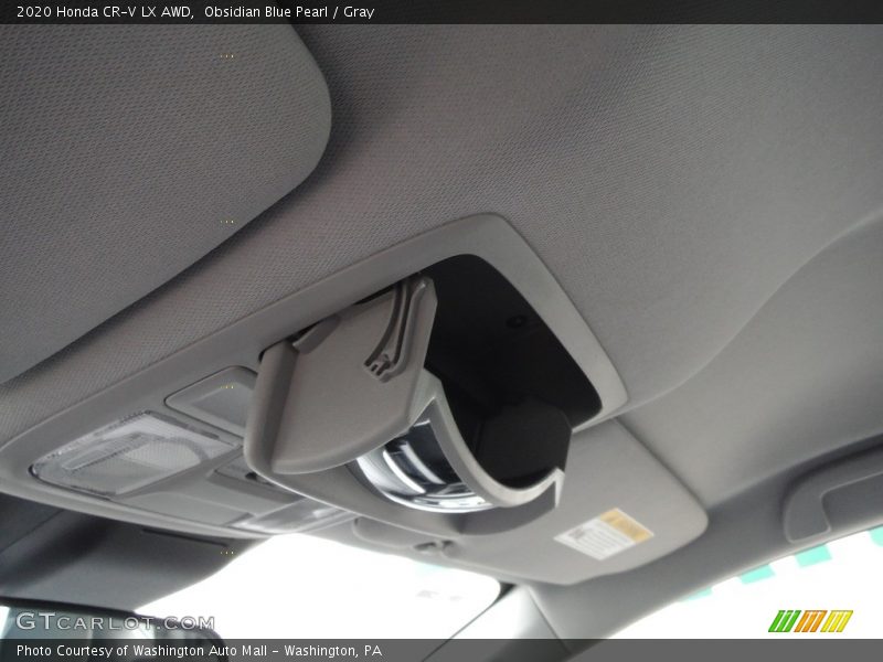 Obsidian Blue Pearl / Gray 2020 Honda CR-V LX AWD