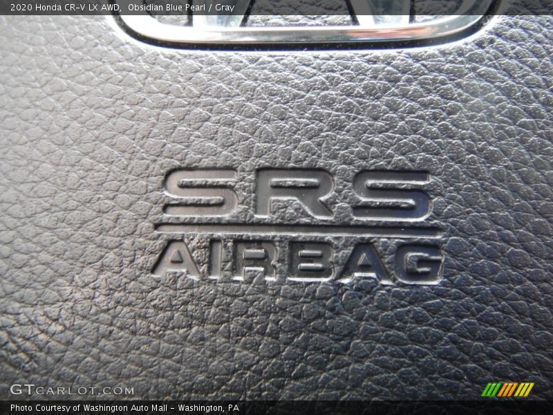 Obsidian Blue Pearl / Gray 2020 Honda CR-V LX AWD