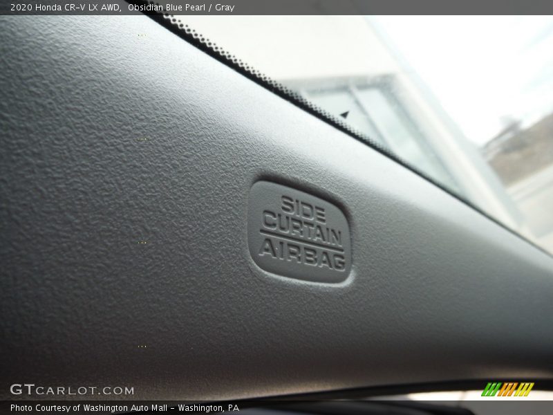 Obsidian Blue Pearl / Gray 2020 Honda CR-V LX AWD