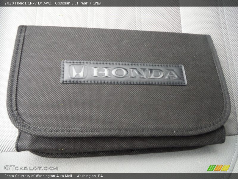 Obsidian Blue Pearl / Gray 2020 Honda CR-V LX AWD