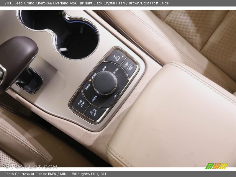 Brilliant Black Crystal Pearl / Brown/Light Frost Beige 2015 Jeep Grand Cherokee Overland 4x4
