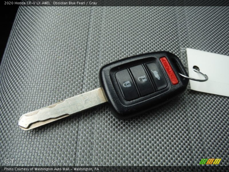 Obsidian Blue Pearl / Gray 2020 Honda CR-V LX AWD