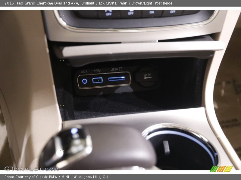 Brilliant Black Crystal Pearl / Brown/Light Frost Beige 2015 Jeep Grand Cherokee Overland 4x4