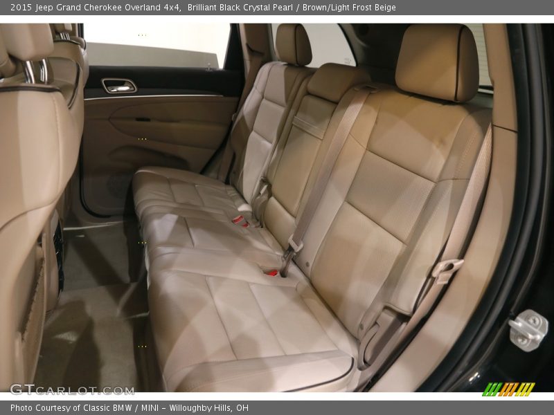 Brilliant Black Crystal Pearl / Brown/Light Frost Beige 2015 Jeep Grand Cherokee Overland 4x4