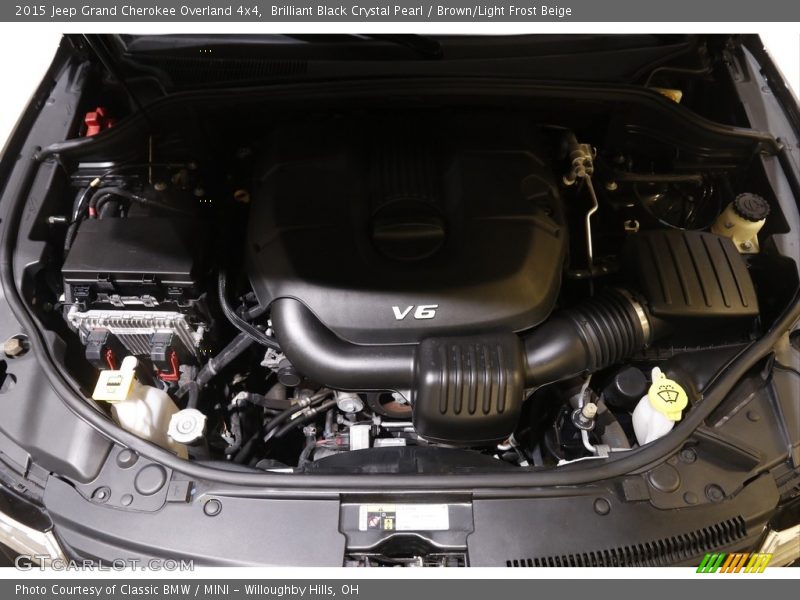 Brilliant Black Crystal Pearl / Brown/Light Frost Beige 2015 Jeep Grand Cherokee Overland 4x4