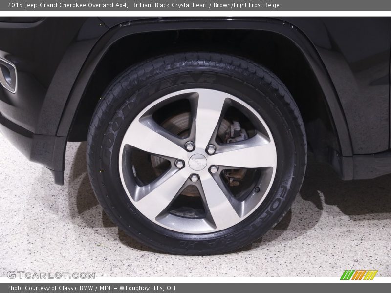 Brilliant Black Crystal Pearl / Brown/Light Frost Beige 2015 Jeep Grand Cherokee Overland 4x4