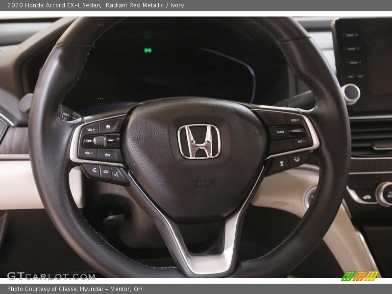 Radiant Red Metallic / Ivory 2020 Honda Accord EX-L Sedan