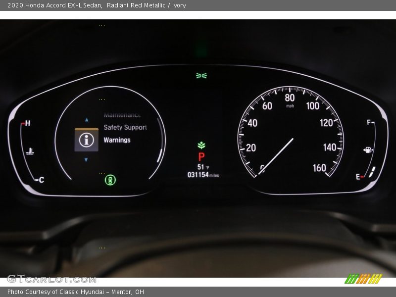 Radiant Red Metallic / Ivory 2020 Honda Accord EX-L Sedan