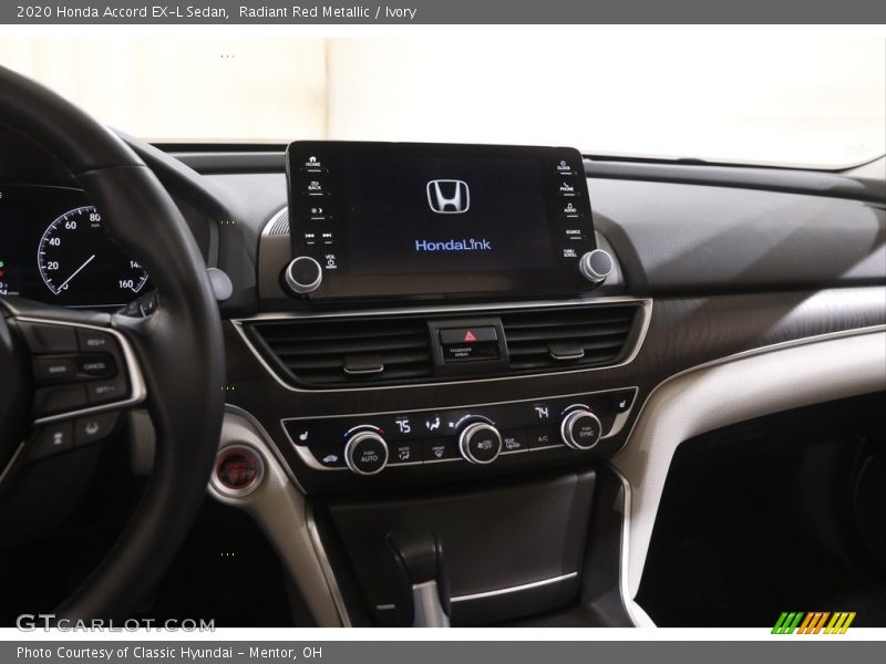Radiant Red Metallic / Ivory 2020 Honda Accord EX-L Sedan