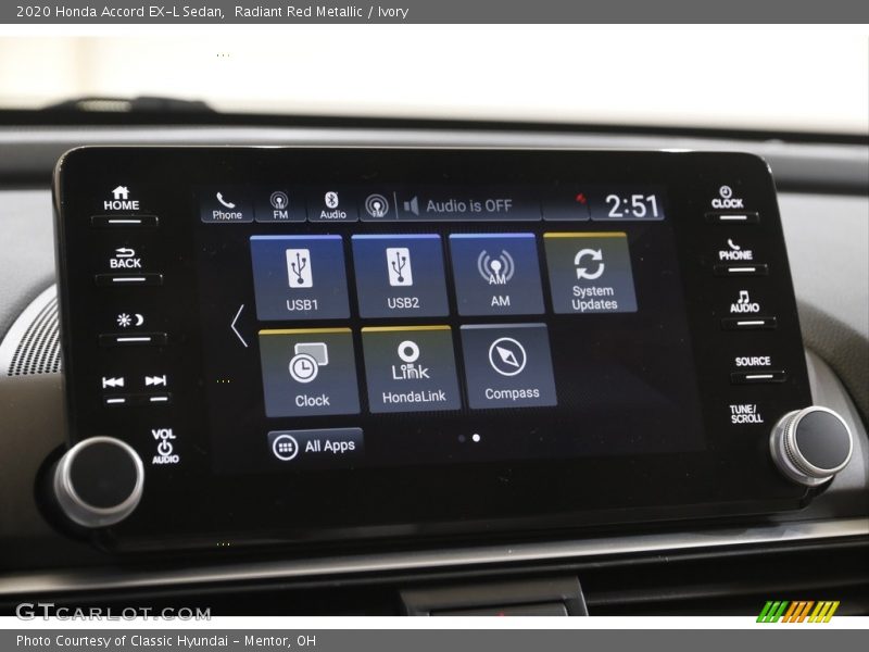 Radiant Red Metallic / Ivory 2020 Honda Accord EX-L Sedan