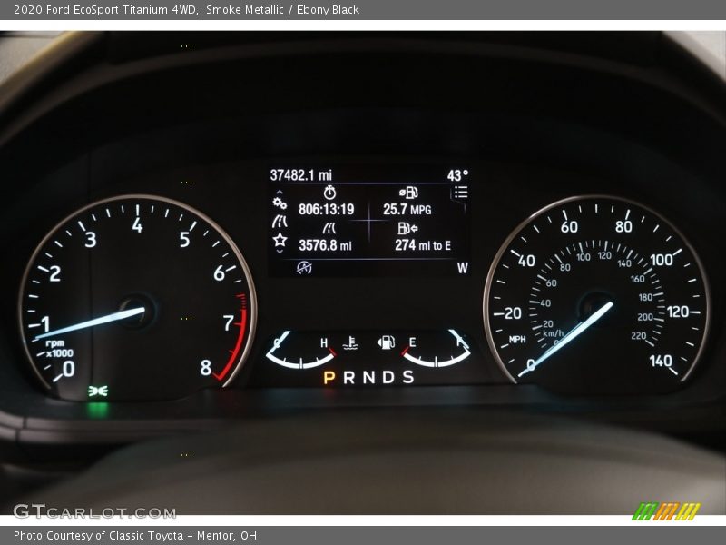 Smoke Metallic / Ebony Black 2020 Ford EcoSport Titanium 4WD