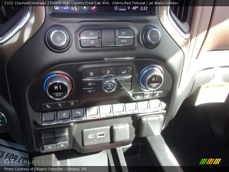 Controls of 2022 Silverado 2500HD High Country Crew Cab 4x4