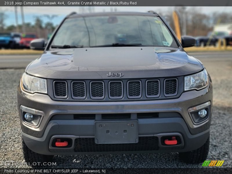 Granite Crystal Metallic / Black/Ruby Red 2018 Jeep Compass Trailhawk 4x4
