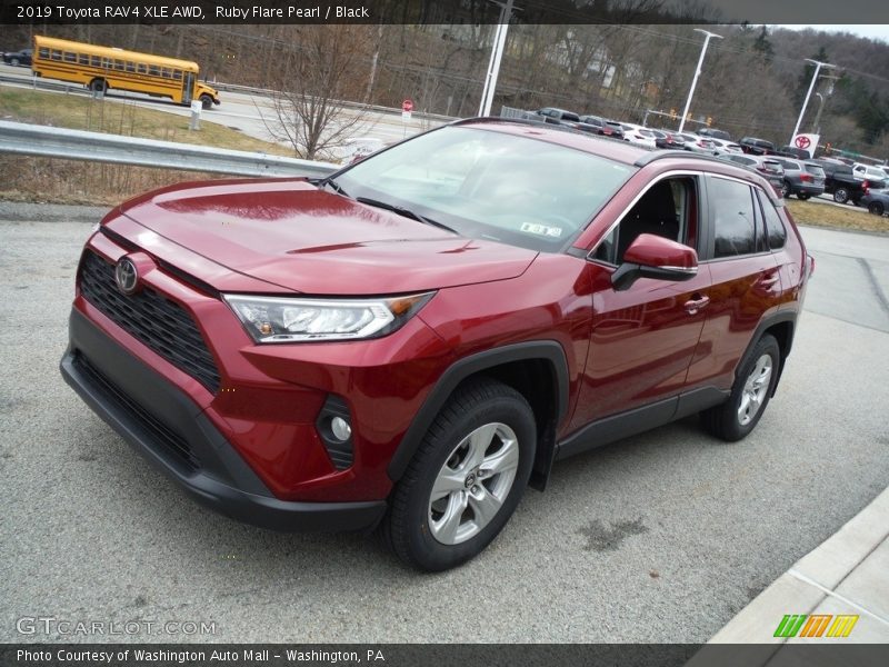 Ruby Flare Pearl / Black 2019 Toyota RAV4 XLE AWD