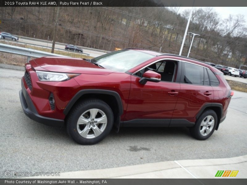 Ruby Flare Pearl / Black 2019 Toyota RAV4 XLE AWD