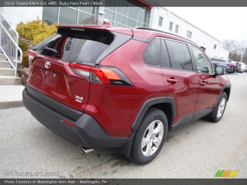 Ruby Flare Pearl / Black 2019 Toyota RAV4 XLE AWD