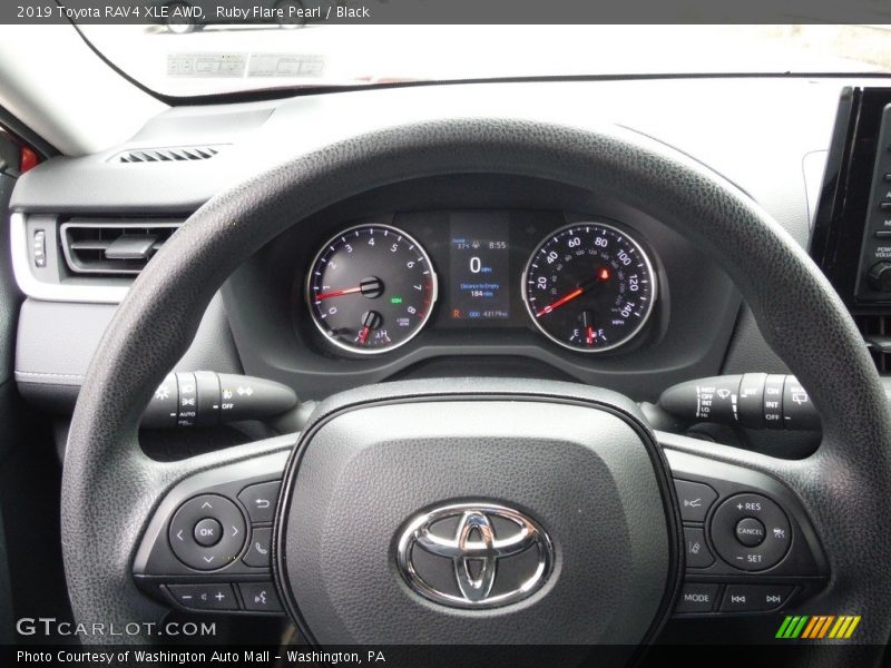 Ruby Flare Pearl / Black 2019 Toyota RAV4 XLE AWD
