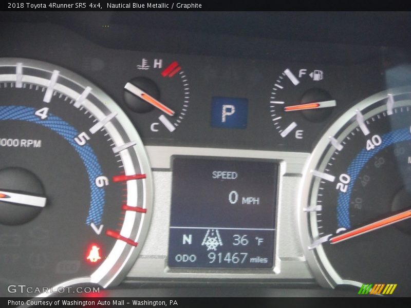 Nautical Blue Metallic / Graphite 2018 Toyota 4Runner SR5 4x4