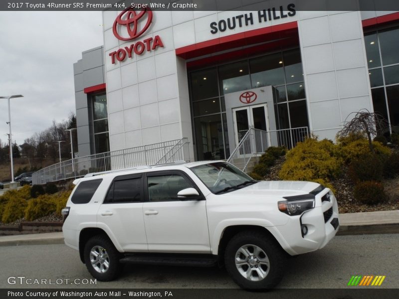 Super White / Graphite 2017 Toyota 4Runner SR5 Premium 4x4