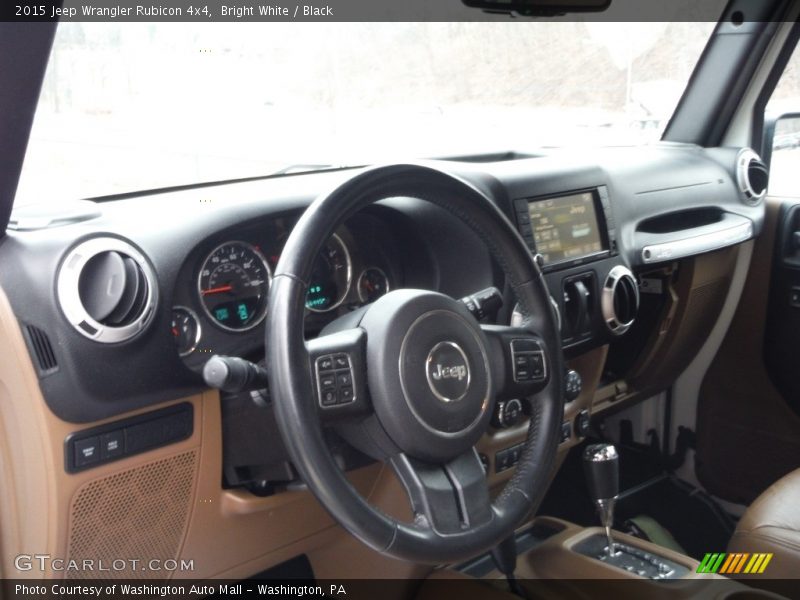 Bright White / Black 2015 Jeep Wrangler Rubicon 4x4