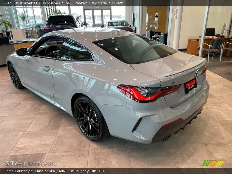 Brooklyn Grey Metallic / Black 2022 BMW 4 Series 430i xDrive Coupe