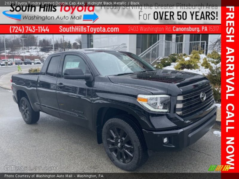 Midnight Black Metallic / Black 2021 Toyota Tundra Limited Double Cab 4x4
