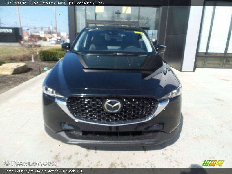 Jet Black Mica / Black 2022 Mazda CX-5 S Preferred AWD