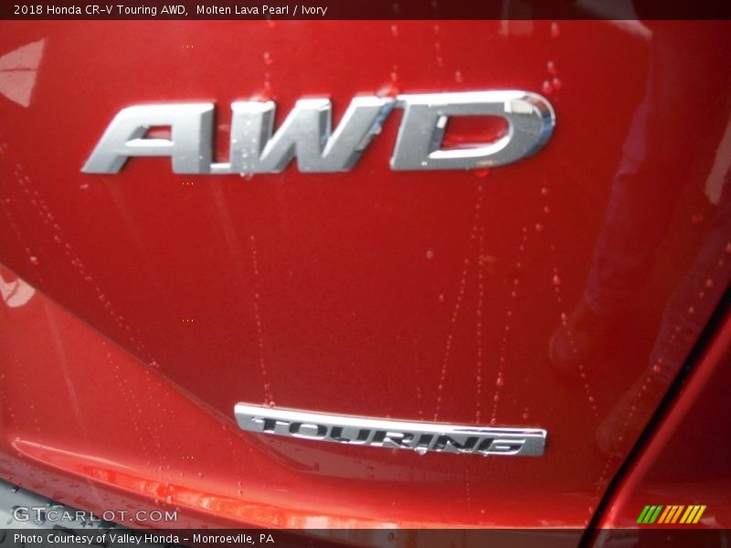 Molten Lava Pearl / Ivory 2018 Honda CR-V Touring AWD
