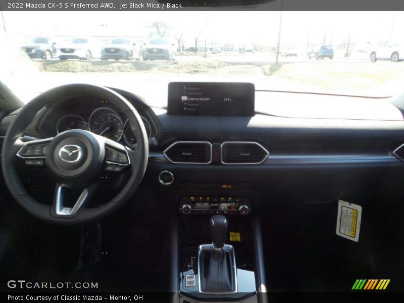 Jet Black Mica / Black 2022 Mazda CX-5 S Preferred AWD