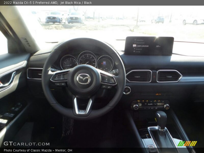 Jet Black Mica / Black 2022 Mazda CX-5 S Preferred AWD