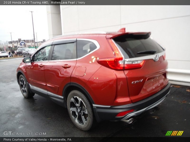 Molten Lava Pearl / Ivory 2018 Honda CR-V Touring AWD